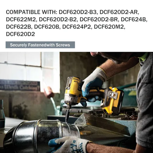 Miniatura 4 de 8 unids N435687 Clip de gancho de cinturón con dispensador de pegamento tornillo anti aflojamiento para DeWalt DCF620 DCF620B DCF622 Drywall Screwgun