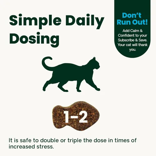 Miniatura 7 de VetriScience Masticables calmados y seguros, suplemento calmante y de ansiedad para gatos, reduce el estrés y el miedo, ideal para viajes