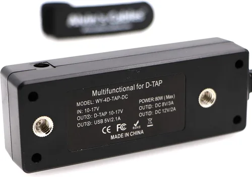 Miniatura 7 de Alvin's Cables Cable divisor D-tap con interruptor de alimentación macho DTap a 4 hembra D Tap 2 DC USB para batería de montaje en V para cámara