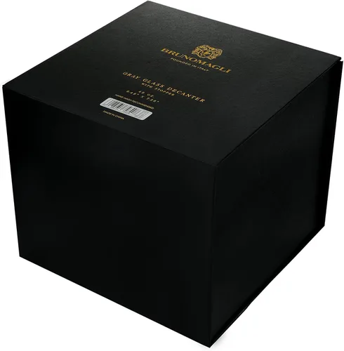Miniatura 7 de Bruno Magli Decantador de whisky de vidrio de 49 onzas con tapón, botella de licor hermética para vino, bourbon, brandy, jugo, exhibición de bar