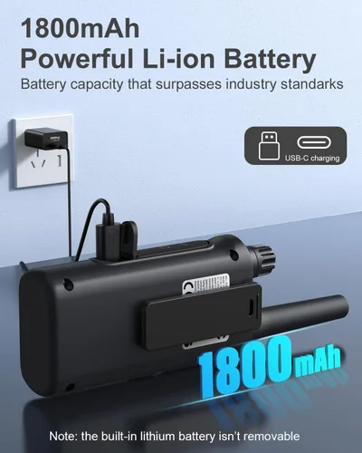 Miniatura 3 de NXGKET Walkie Talkies para adultos de largo alcance con alertas meteorológicas NOAA, radios bidireccionales recargables de 2 vías con 22 canales