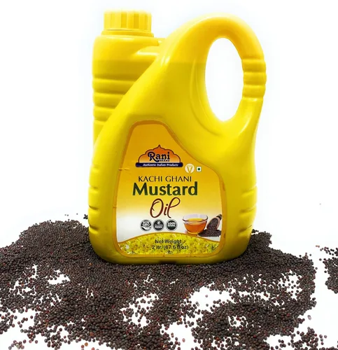 Miniatura 8 de Aceite de mostaza Rani (Kachi Ghani) 67.6 onzas (2 litros) sin OMG Sin gluten Vegano 100% natural Kosher