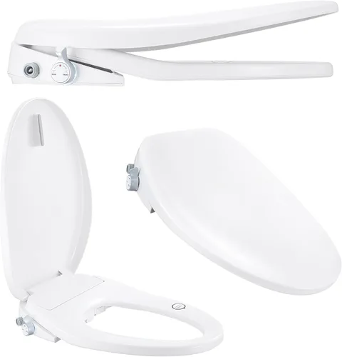 Miniatura 12 de Bio Bidet BB500 Asiento de Bidé Eléctrico Calentado con Lavado de Agua Caliente, Luz Nocturna, Diseño de Bajo Perfil, Alargado