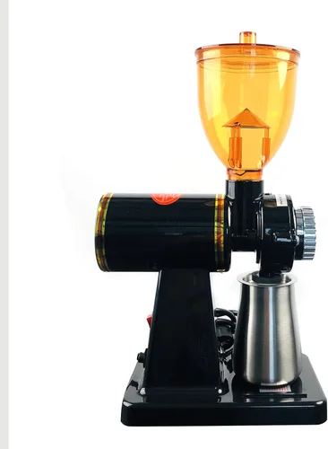 Miniatura 2 de Molinillo eléctrico de grano de café de 180 W con embudo de capacidad de 8.82 oz, molinillo de café y especias, molinillo automático de fresas