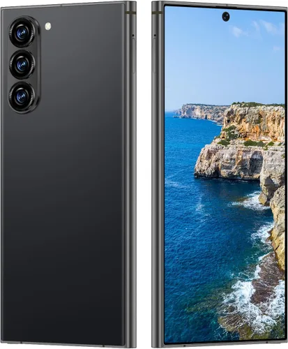 Miniatura 2 de Teléfonos celulares desbloqueados I25 Ultra Smartphone Android 14 Teléfonos 12+256GB/6.8 "Pantalla HD/Dual SIM/108MP+48MP Cámara/6800 mAh/Pluma Negro