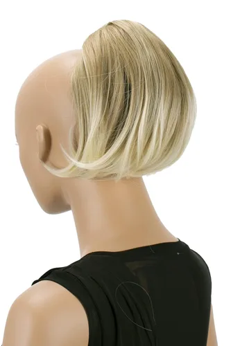 Miniatura 9 de CAISHA Cola de caballo con clip de mariposa para el cabello moño peinado nupcial hepburn moño Scrunchie recto negro H401