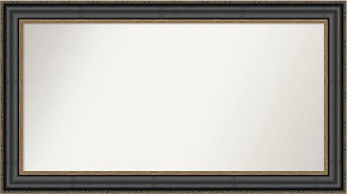 Miniatura 135 de Amanti Art Espejo personalizado, espejo de baño negro puente, espejo de pared o espejo de tocador de baño sobre el fregadero (26 x 26 pulgadas)