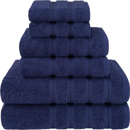Miniatura 70 de American Soft Linen - Juego de 4 toallas, 100% de algodón turco, 27 x 54 pulgadas, tamaño extragrande, toallas para la ducha, color amarillo