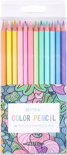 ECOTREE Lápices de colores macarrón, madera suave, colorante pastel para adultos y niños, suministros de arte para la escuela, colorear, dibujar,
