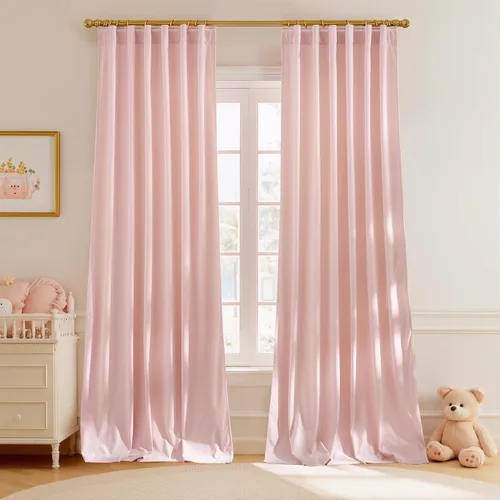 Miniatura 78 de StangH Cortinas de terciopelo súper suaves con pestaña trasera, cortinas azul marino para puerta corredera, decoración de lujo, cortinas opacas