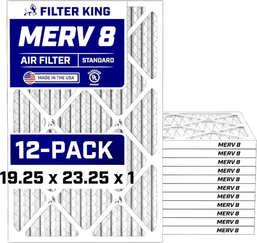 Miniatura 92 de Filter King Filtro de aire de 5.88 x 12.13 x 1 (MERV 8) (paquete de 12) filtros de horno de CA para control de polvo y alergias, fabricados en EE.