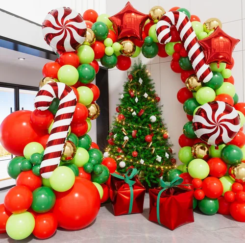 Miniatura 8 de Kit de arco de guirnalda de globos de Halloween, 116 piezas de arco de globos naranja y negro blanco, globos de papel de aluminio con estrella