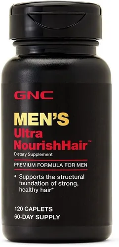 Miniatura 4 de GNC Suplemento para el cabello ultra nutritivo para hombres, apoya el cabello fuerte y saludable, 120 cápsulas