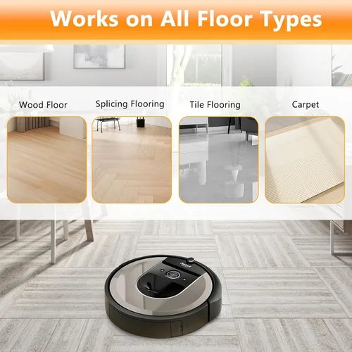Miniatura 6 de Paquete de 6 repuestos de cepillo lateral para iRobot Roomba 500/600/700/800/900, compatible con 560, 595, 614, 650, 665, 671, 675, 690, 694, 761