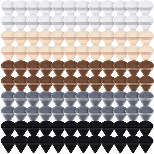 Miniatura 7 de Skylety 120 piezas de esponja de maquillaje triangular suave para polvo, esponja de belleza para polvo suelto, base cosmética, licuadora