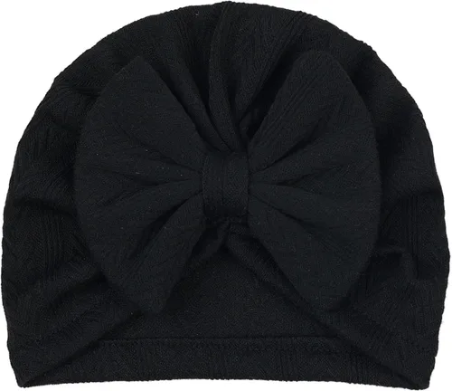 Miniatura 28 de Gorro de punto para bebé con lazos lindos turbante para envolver el sombrero (MZ6)