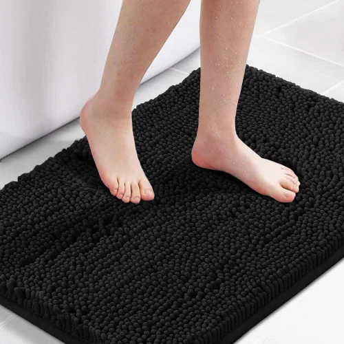 Miniatura 7 de H.VERSAILTEX Alfombra de Baño Alfombra de Baño Alfombras de Baño para Baño Antideslizante Alfombras de Baño Extra Gruesa de Chenilla Alfombra 17" x