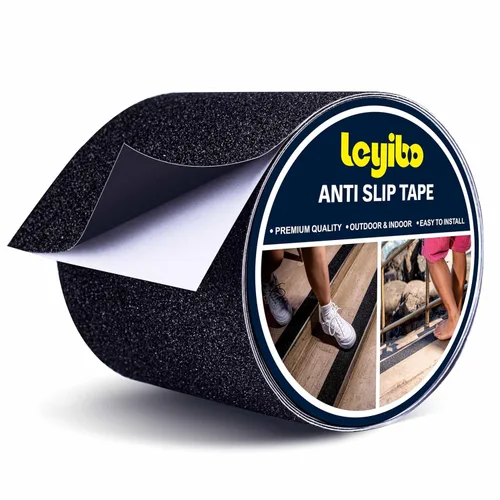 Miniatura 10 de Cinta antideslizante, cinta de agarre de 1 pulgada x 42 pies para escaleras al aire libre e interior, rollo antideslizante impermeable para peldaños