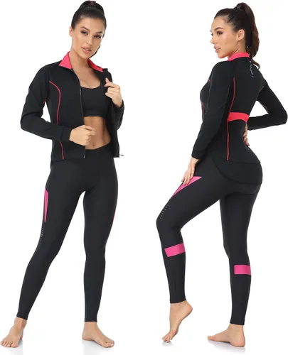 Miniatura 7 de DIFOS Chaquetas de ciclismo de forro polar para mujer, térmicas, cálidas, resistentes al viento, con cremallera completa, abrigo para correr