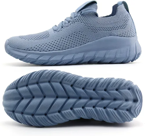 Miniatura 6 de JABASIC Women Casual Slip On Loafers Breathable Knit Walking Shoes Lightweight Sneakers