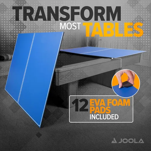 Miniatura 4 de JOOLA - Tapa de conversión de mesa de ping pong con juego de redes para mesas de billar y pool - Tapa de regulación que convierte mesas de billar