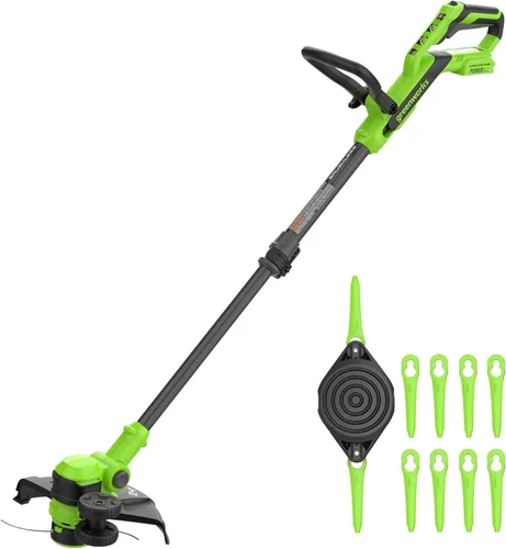 Miniatura 12 de Greenworks Cortadora de Hilo/Bordeadora Inalámbrica de 24V (Gen 2), Ancho de Corte de 12", Diseño Ultra-Ligero de 6 lbs, con Batería de 2.0Ah