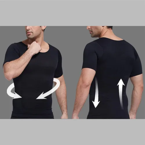 Miniatura 2 de Arjen Kroos Men's Gynecomastia Compression Shirts Shapewear Body Shaper Slimming Undershirts