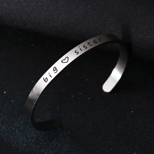 Miniatura 2 de BESPMOSP Big Sis Middle Sis Little Sis Sister - Pulsera para mujer y niña