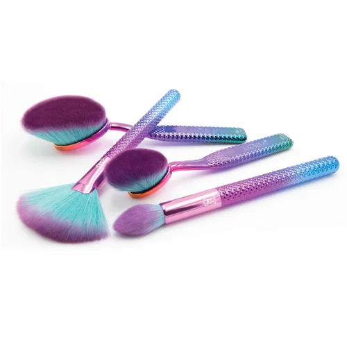 Miniatura 3 de MODA Prismatic Precision Powder - Juego de 4 brochas de maquillaje para polvo, reflejos y detalles, sintéticos coloridos