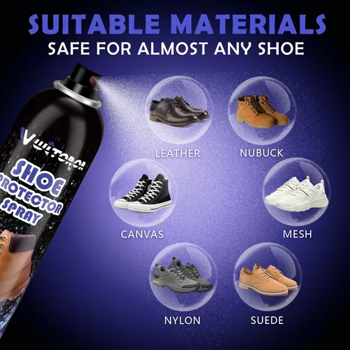 Miniatura 6 de WITOROR Protector de zapatos en aerosol de 13.5 onzas, lluvia y manchas, impermeable, nanoprotección, spray impermeable para zapatos, gamuza, tenis