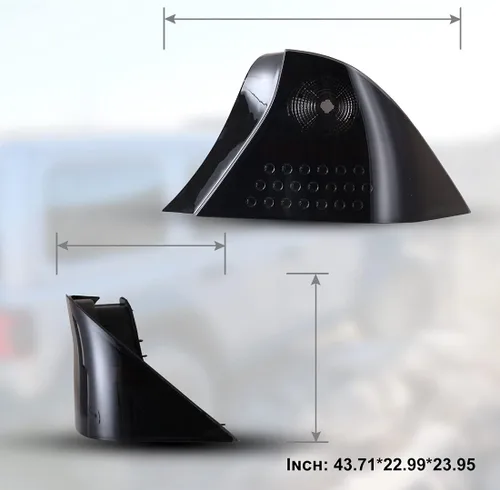 Miniatura 7 de ROXX Conjunto de luces traseras LED para Honda Civic 2001-2003 Coupe de 2 puertas, negro + humo, señales de giro/luces de freno LED y DRL, IP67