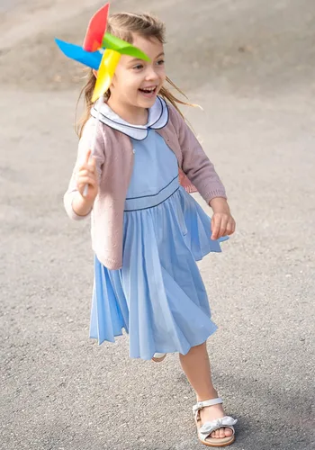 Miniatura 8 de THEE BRON Sandalias para niñas pequeñas, zapatos de vestir para niña de flores, zapatos planos de verano con punta abierta
