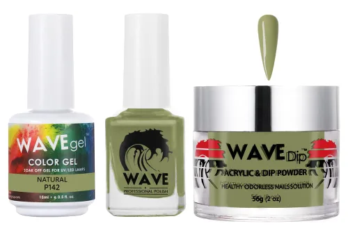 Miniatura 145 de WAVEGEL - Juego de gel de remojo, laca de uñas y polvo acrílico a juego - Colección Simplicity - #P109 Blizzard