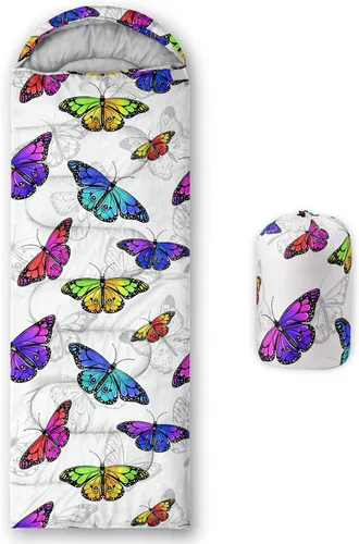 Miniatura 34 de QOOMO - Saco de Dormir para Acampar, para 3 Estaciones, Clima Cálido y Fresco, Ligero, Resistente al Agua, para Adultos y Niños, Equipo de Camping