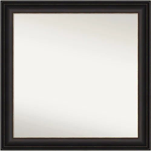 Miniatura 210 de Amanti Art Espejo de baño de bronce para sobre el fregadero, 24 x 24 pulgadas, espejo cuadrado de bronce Lara para tocador, marco de madera