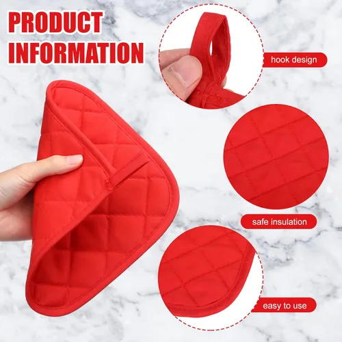 Miniatura 3 de Uiifan 30 soportes para ollas de algodón para cocina, lavables, resistentes al calor, almohadillas calientes para cocinar y hornear, 7.87 x 7.87 x