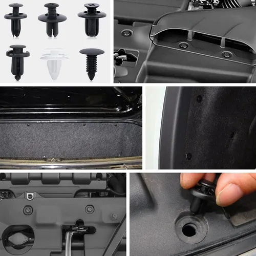 Miniatura 7 de Kit de clips de retención de automóvil de 6 tamaños, clips para panel de moldura de puerta automática, accesorios de repuesto de tornillos