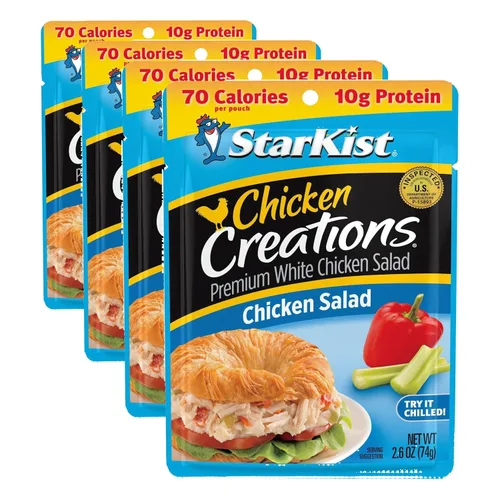 Miniatura 161 de StarKist Chicken Creations BOLD - Bolsa estilo búfalo (5 onzas, 12 unidades) Carne blanca totalmente cocida con alto contenido de proteínas, sin