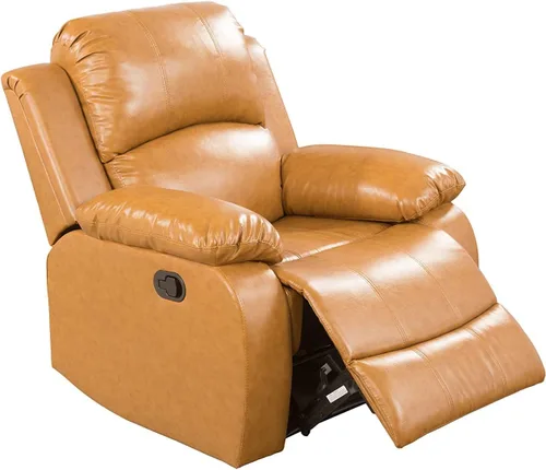 Miniatura 12 de Juego de muebles de sala de estar de cuero reconstituido con sofá reclinable, juego de sofá reclinable, silla de dos cuerpos, juegos de muebles