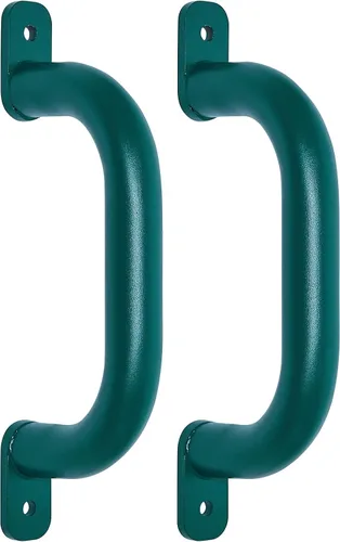 Miniatura 2 de Paquete de 2 manijas de accesorios para patio de juegos de 10 pulgadas, color verde, asas de agarre para juegos al aire libre, juego de columpios