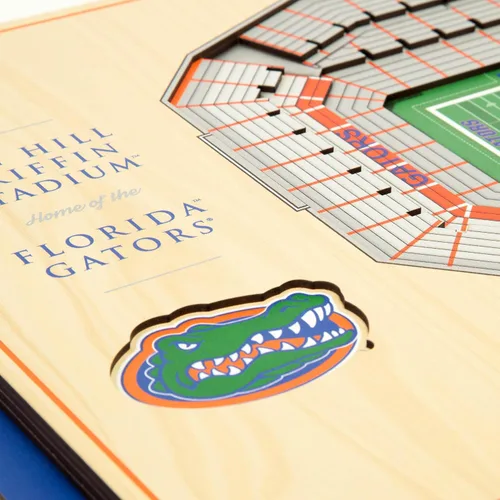 Miniatura 4 de YouTheFan NCAA Florida Gators Arte de Pared 3D StadiumView de 5 Capas - Estadio Ben Hill Griffin, 13.00" x 17.00
