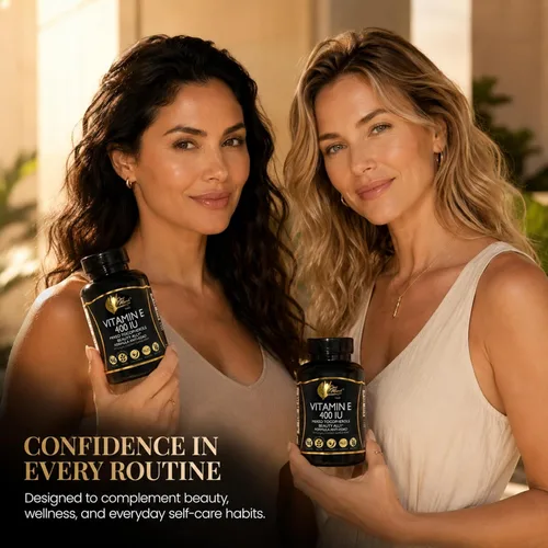 Miniatura 2 de Coco March N.M.D Natural Vitamina E 400 UI Tocoferoles Mixtos - Suplemento de apoyo inmunológico para corazón, piel y ojos - Antioxidantes