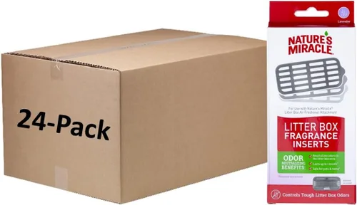Nature's Miracle Insertos de fragancia para caja de arena, contiene 3 recambios de fragancia, para ambientador de caja de arena para gatos