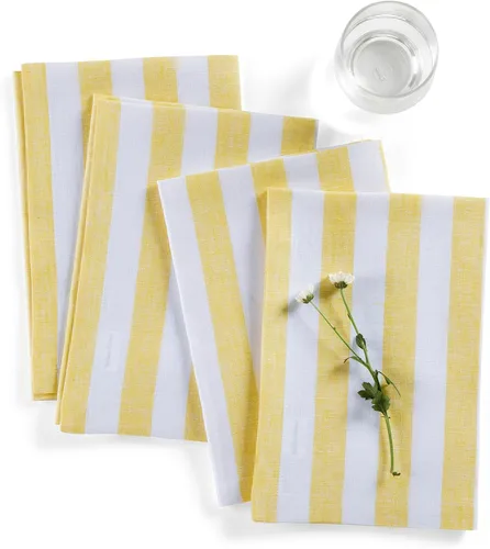Miniatura 10 de Solino Home Sorrento - Juego de 4 manteles individuales de lino 100% lino puro, 14 x 19 pulgadas, color negro y natural, para otoño