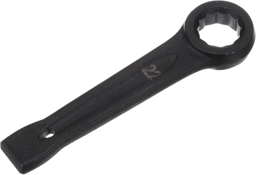 Miniatura 4 de uxcell Llave tipo anillo de extremo de caja de 0.866 in, herramienta de mano de llave de cabeza única de acero de alta resistencia