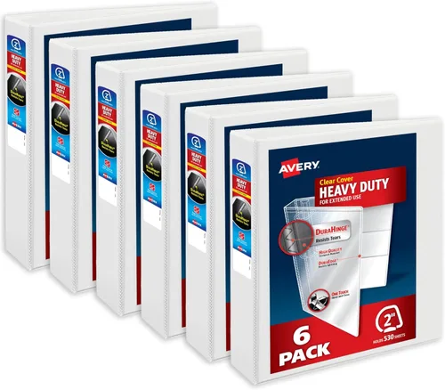 Miniatura 13 de Carpeta resistente Avery para trabajos, Blanco Paquete de 10
