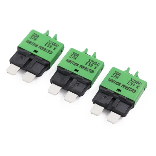Miniatura 12 de Disyuntor de fusibles de reinicio manual de 12 V, 24 V, 3 A, ATO/ATC de perfil bajo – UL – Disyuntores reiniciables tipo 3 amperios, kit de fusibles