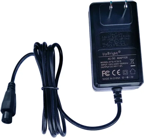 UpBright Adaptador CA/CC de 3 clavijas compatible con Razor Dirt Quad ATV 24 voltios eléctrico 4 ruedas 24V batería recargable HON-Kwang