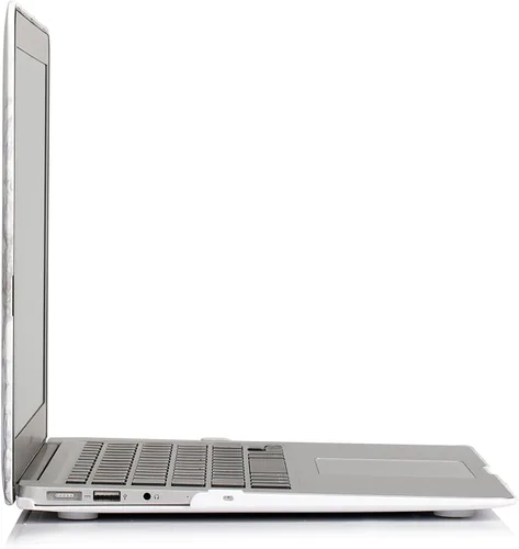 Miniatura 5 de Funda rígida con superficie suave Ruban 2 en 1 y cubierta para teclado para Macbook Air de 13.3 pulgadas Modelos: A1369 / A1466, Negro