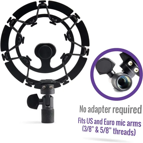 Miniatura 2 de Soporte de choque para Yeti X, Yeti Nano, Yeti Snowball y otros micrófonos con montura 5/8